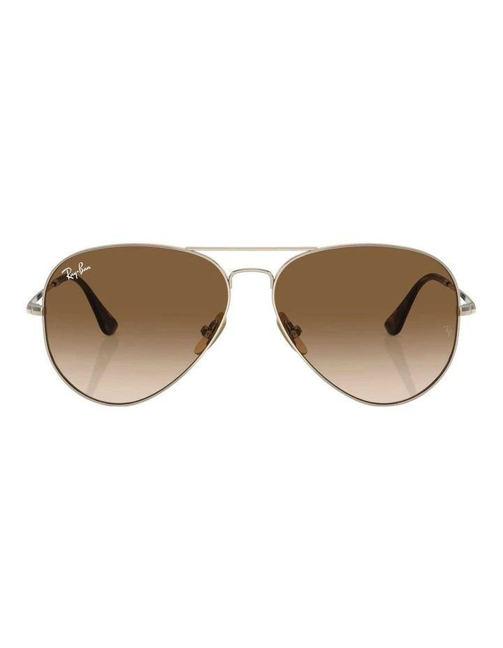 Aviator Titanium Sunglasses in Gold