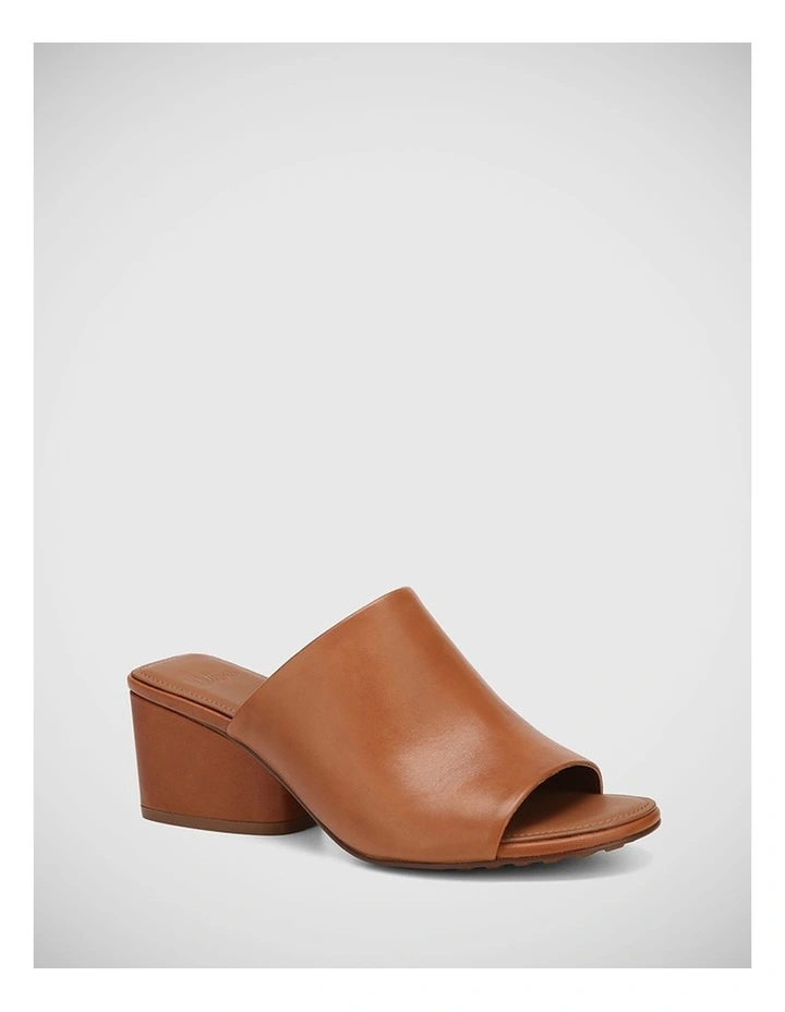 Miette Leather Sandal in Dark Cognac