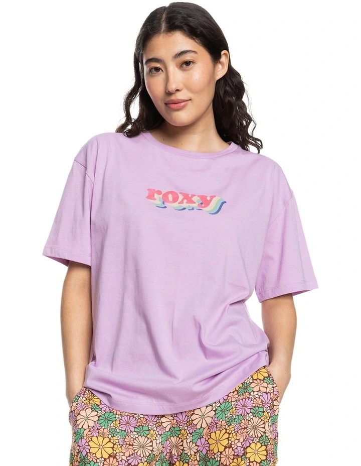 Sand Under The Sky Oversized T-shirt in Crocus Petal