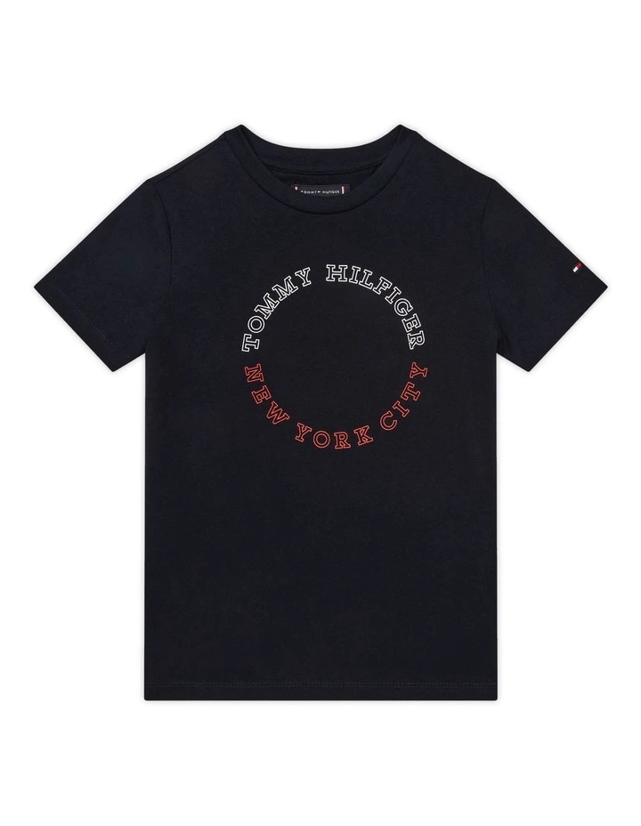 Boys 3-7 Circular Graphic Tee in Blue