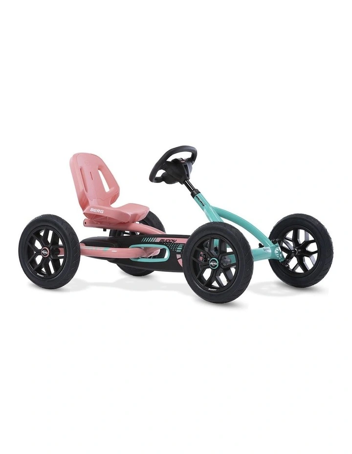 Buddy Lua 2.0 Pedal Go Kart Ride On Toy (3-8 Years) in Pink/Mint