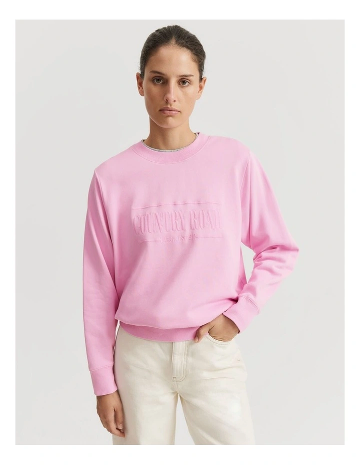 Verified Australian Cotton Heritage Sweat in Rosetta