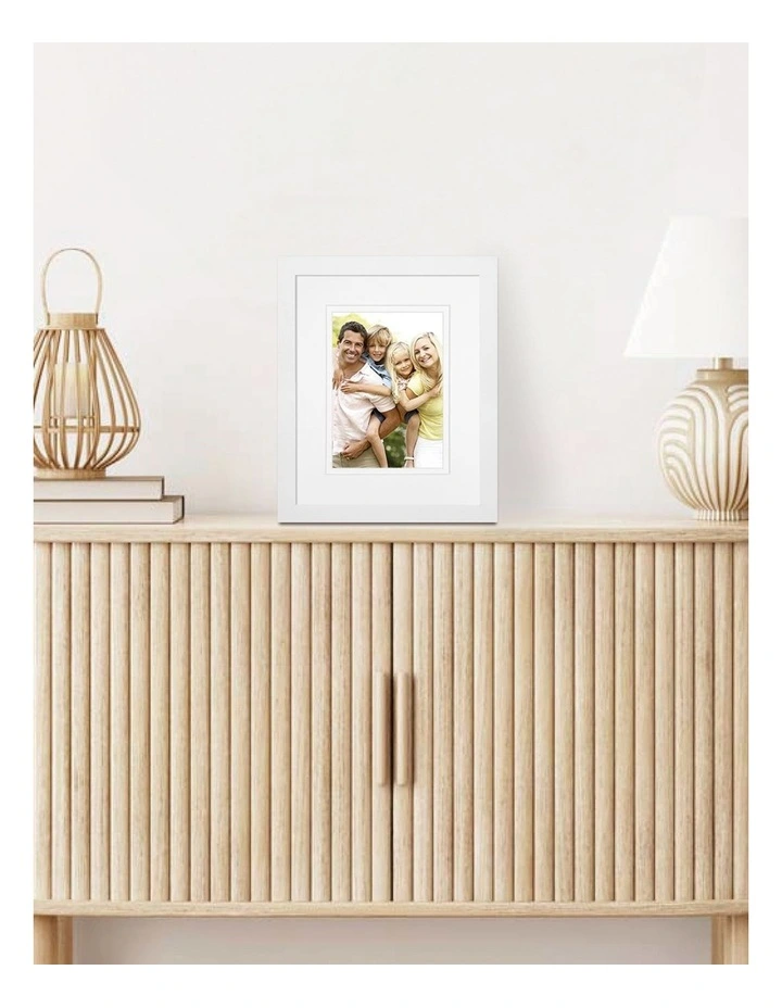 Australian Made Decorator Timber Photo Frame 20x25/13x18cm in White