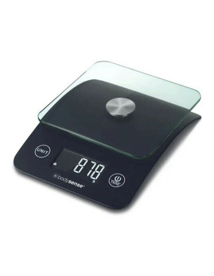 Propert Glass Top Digital Kitchen Scale 5kg in Black