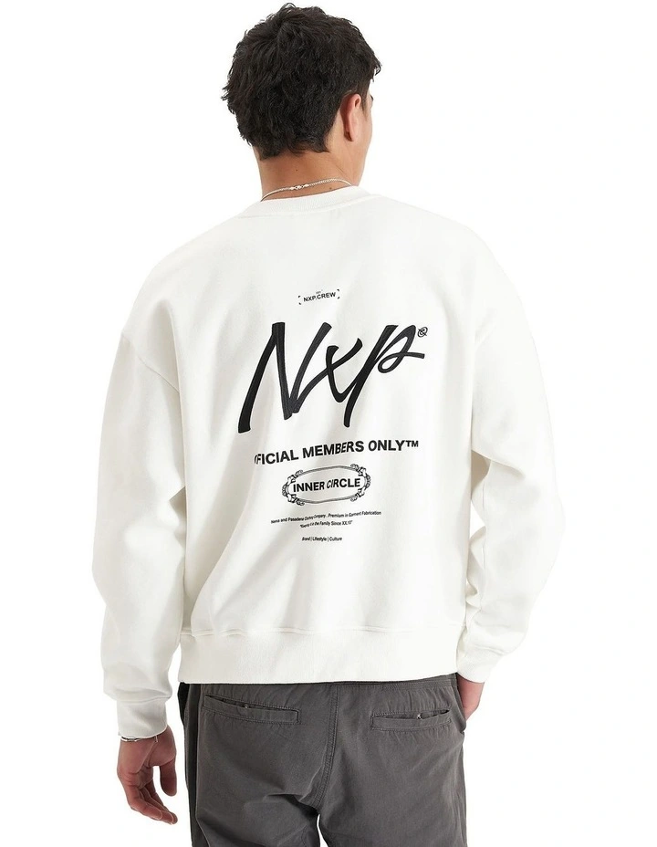 Dome Heavy Box Fit Sweater in White