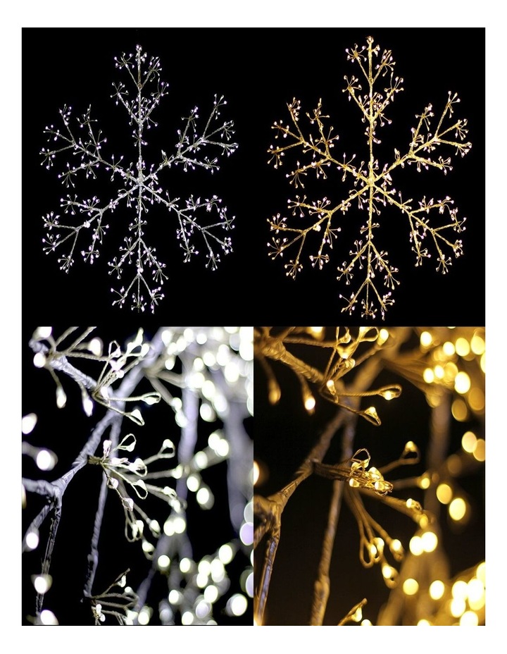 Starburst Snowflake Christmas Display Wall Light in Dual Colour