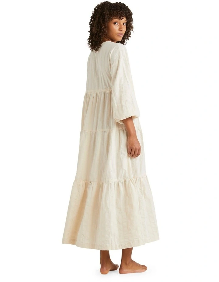 Light Beam Maxi Dress in White