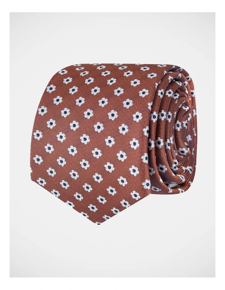 Flower Poly Tie Pink