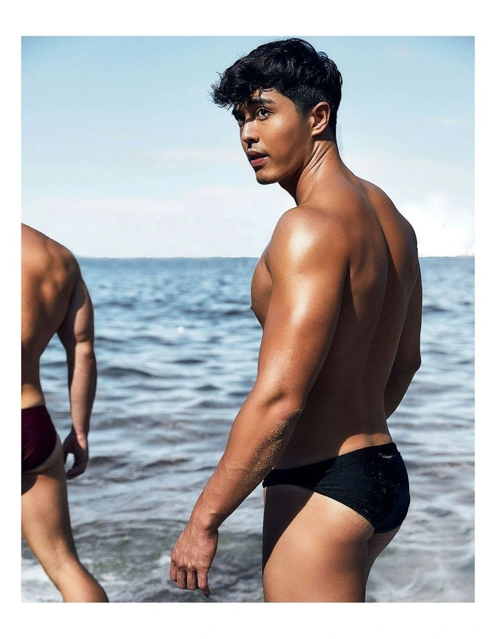 Bass Mesh Swim Brief in Black