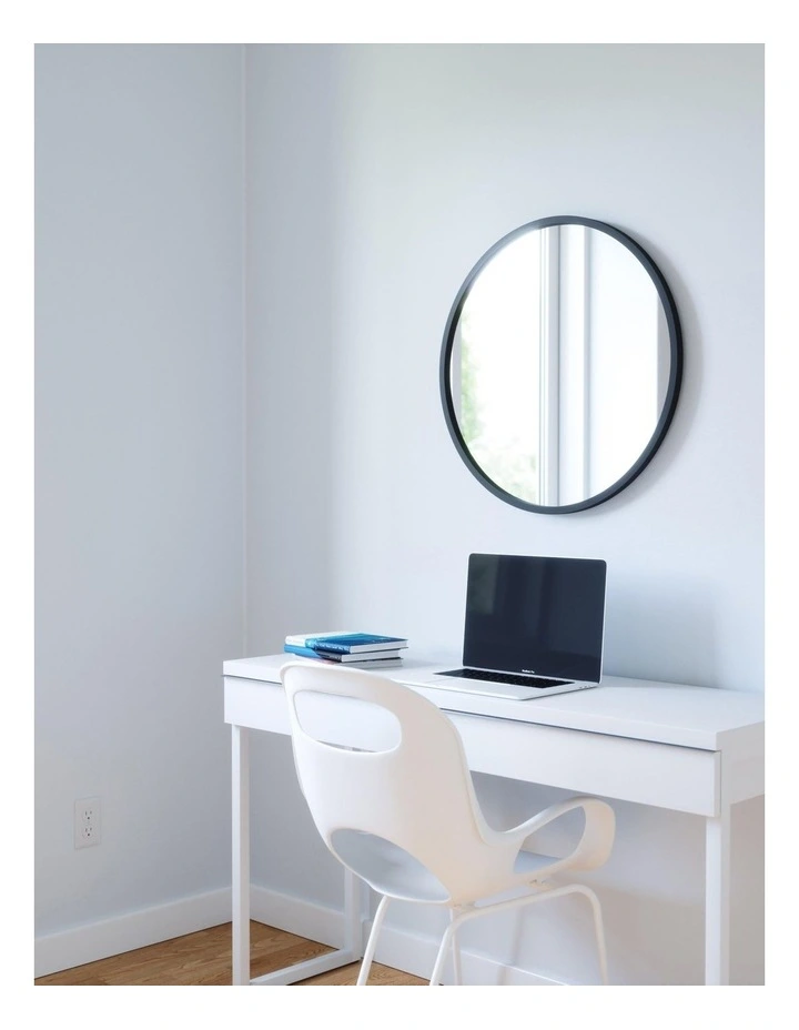 Hub Mirror 61 x 3 x 61cm in Black