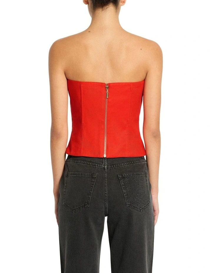 Dark Fantasy Bodice Top in Chilli