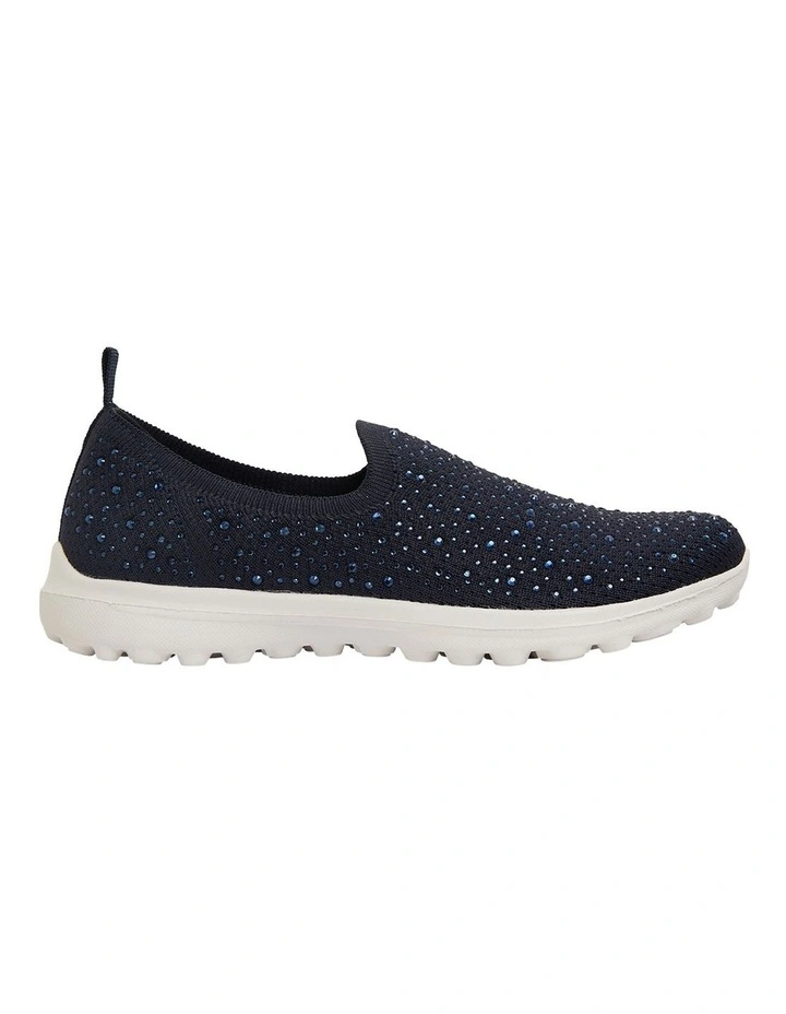 Parlour Navy Diamante Sneakers