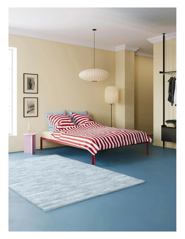 Willow Washable Highland Area Rug in Pale Blue