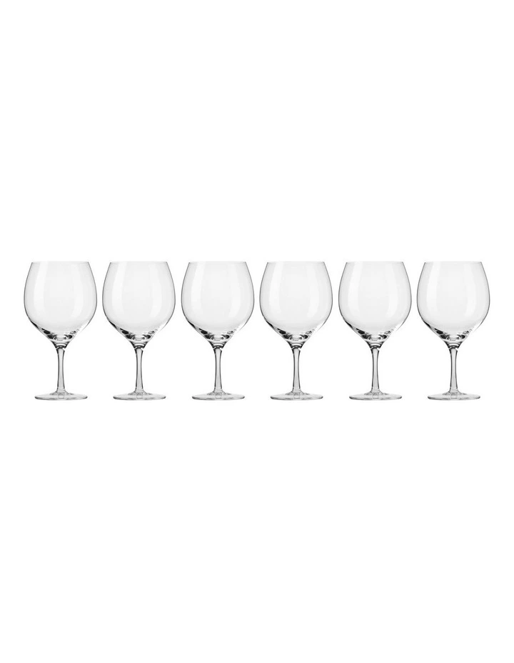 Harmony Gin Balloon 700ml Set Of 6 Gift Boxed in Clear
