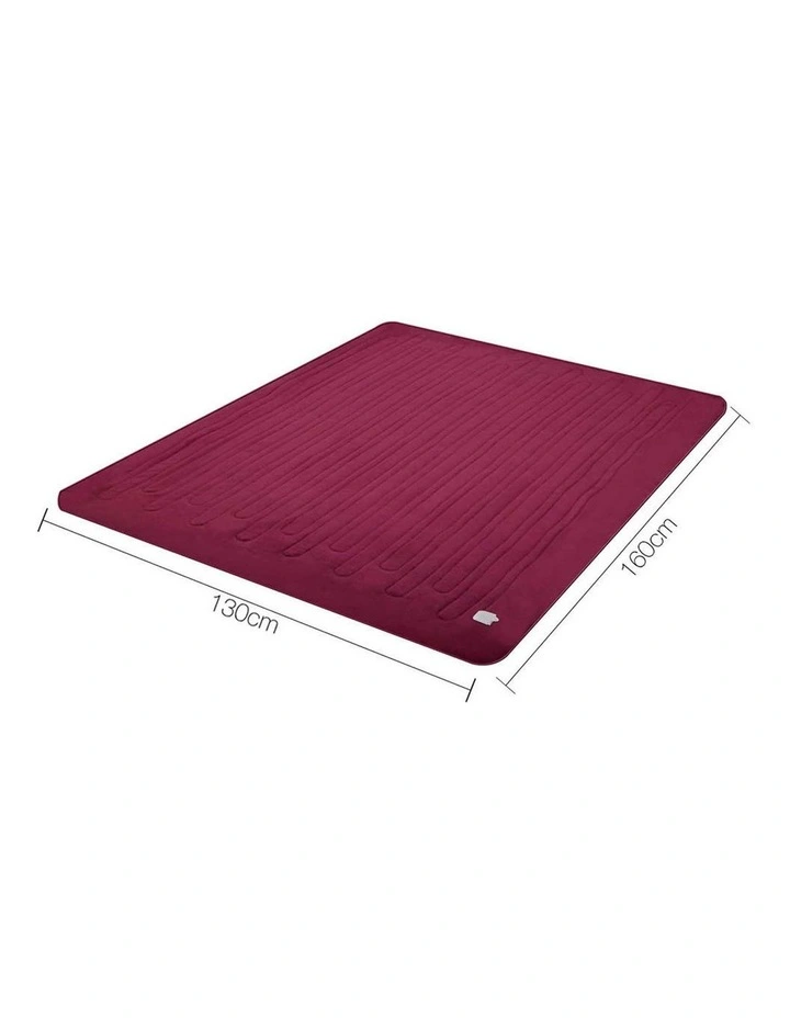 Electric Throw Blanket in Burgundy