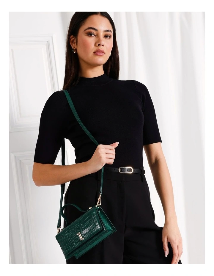 Charlotte Crossbody Bag in Green