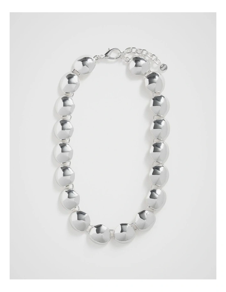 Pebble Necklace in Silver