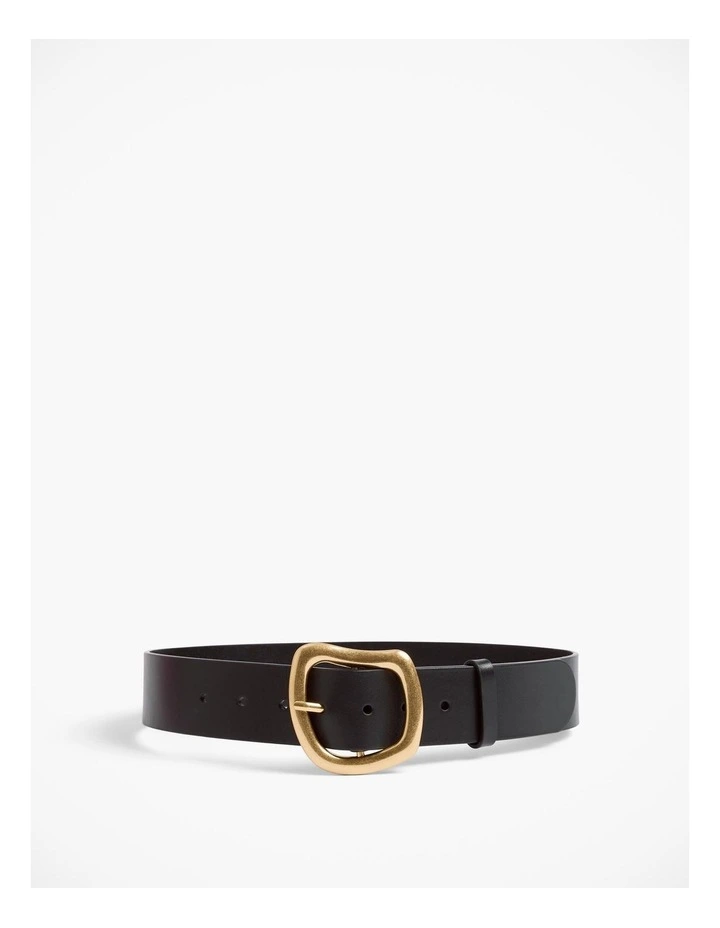 Organic Waist Belt in Black