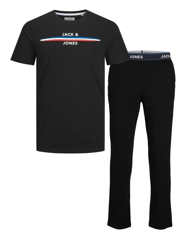 Kyle Tee & Pant Lounge Set Gift Box in Black