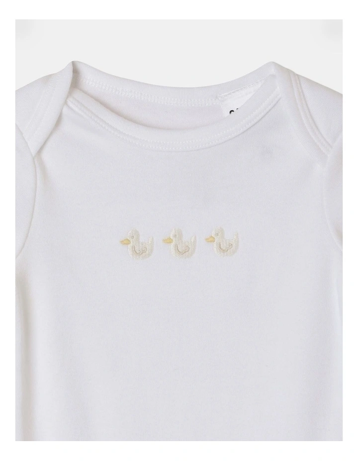 Newborn Supersoft Top And Legging Set in White