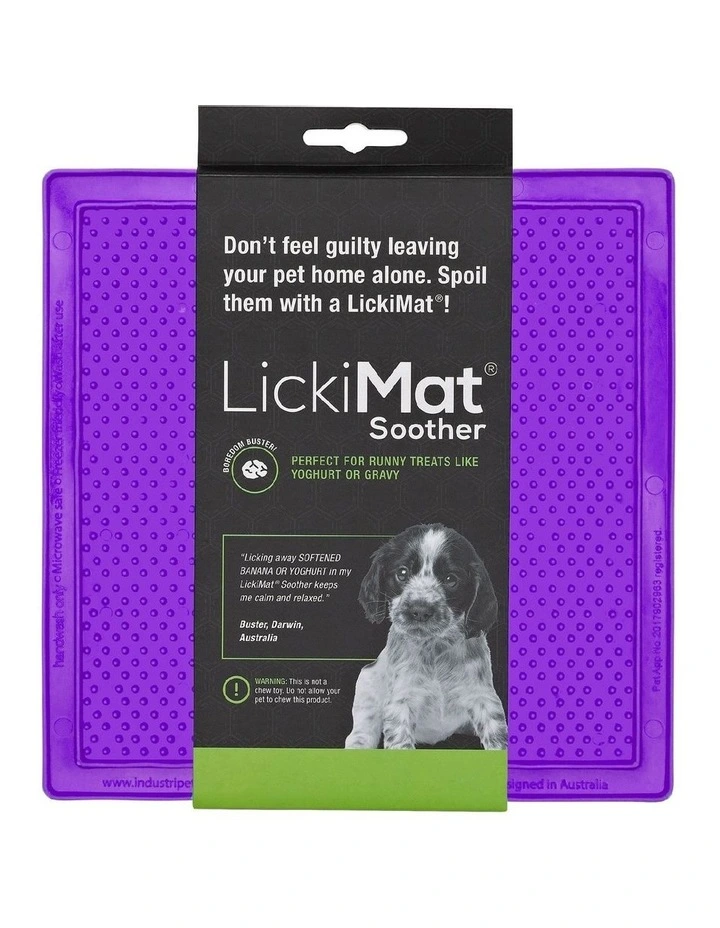 Soother Original Slow Food Licking Mat in Purple