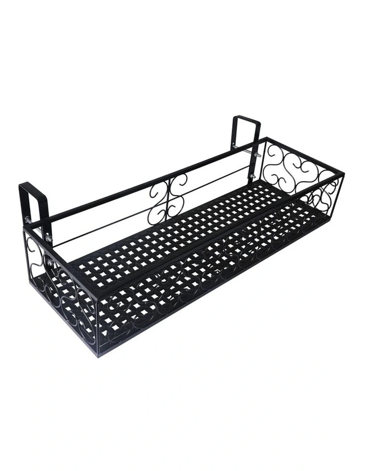 Plant Stand Hanging Wall Shelf in Black