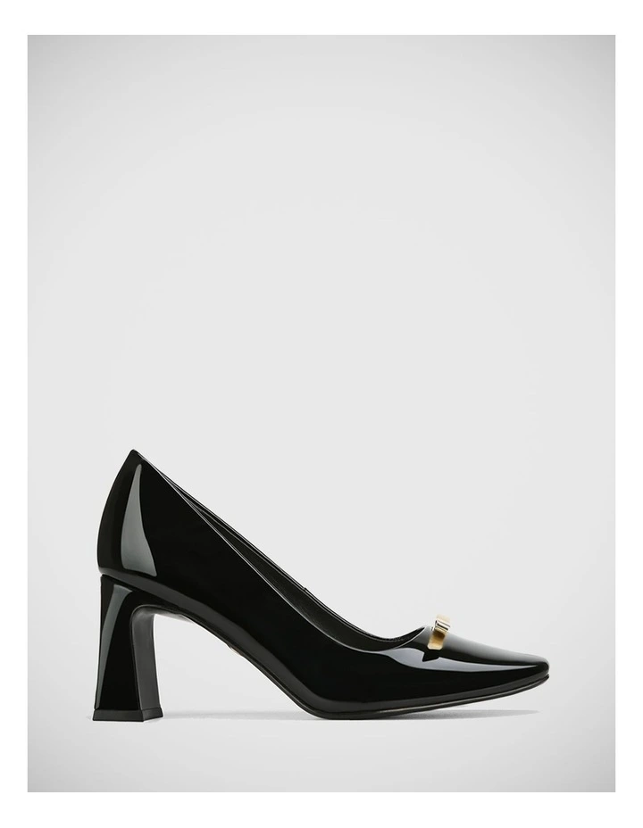 Octavia Patent Leather Pump in Black