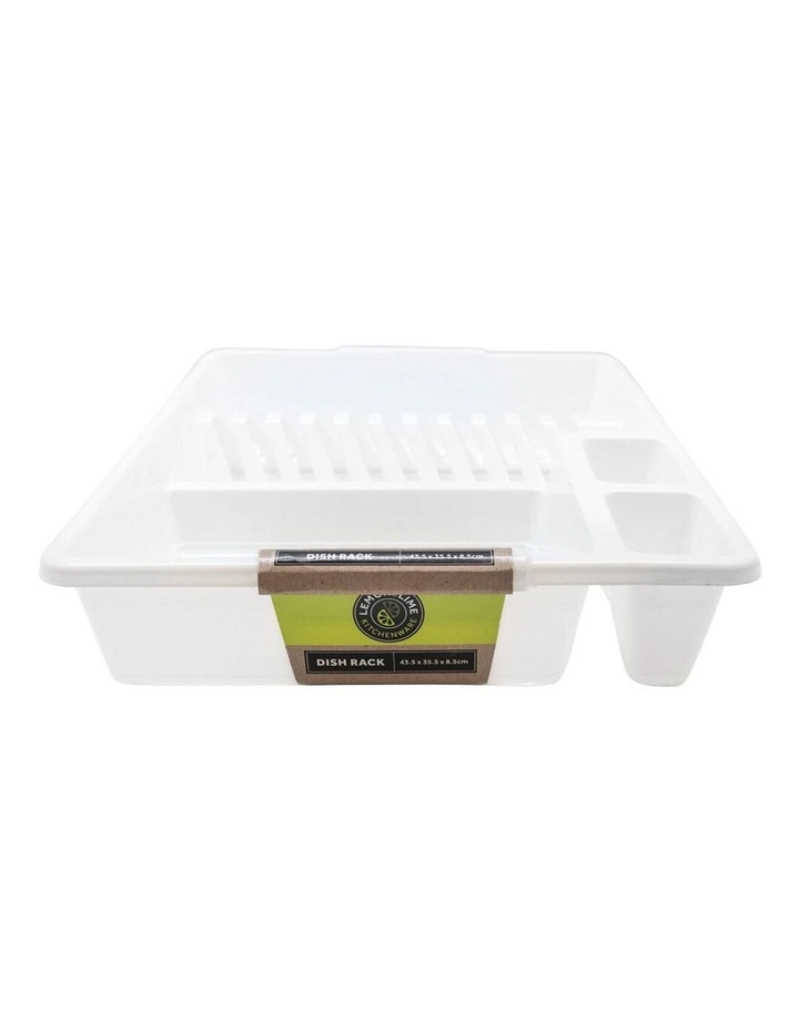45cm x 36cm Plates/Bowls/Cutlery Dish Drainer/Rack/Holder White