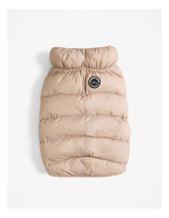 Recycled Nylon Balto Pet Puffer in Natural