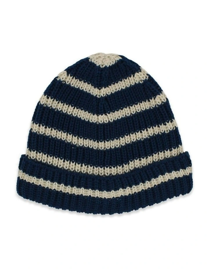 Rowan Mini Beanie in Navy