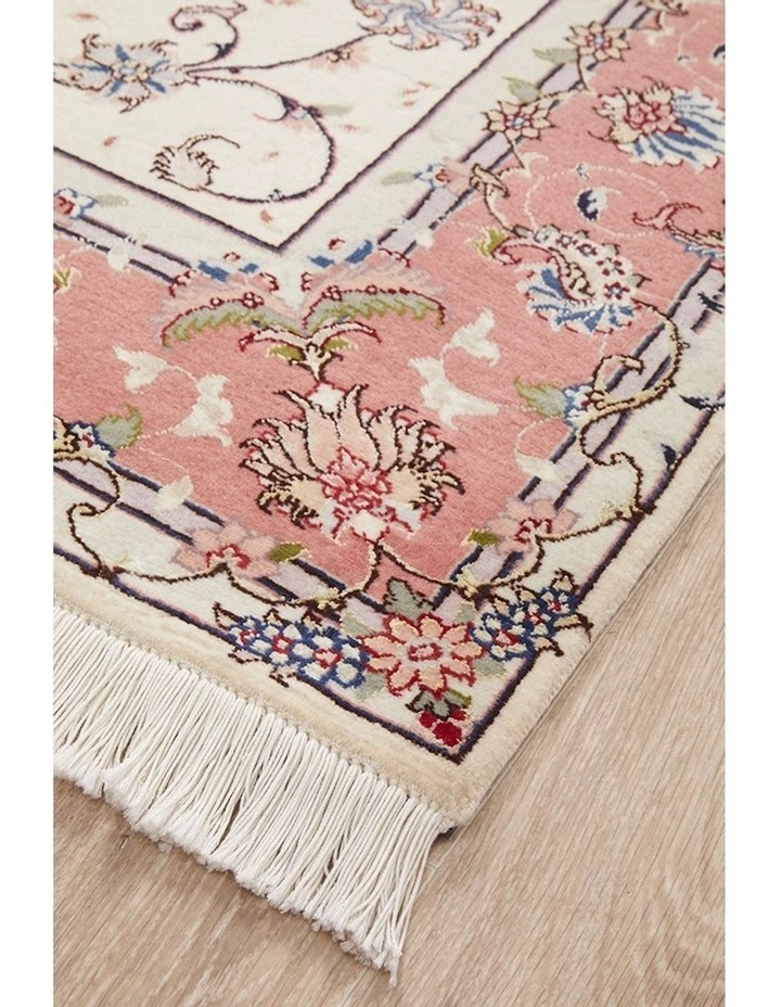 Persian Handmade Fine Tabriz Raj Rug 194X131cm