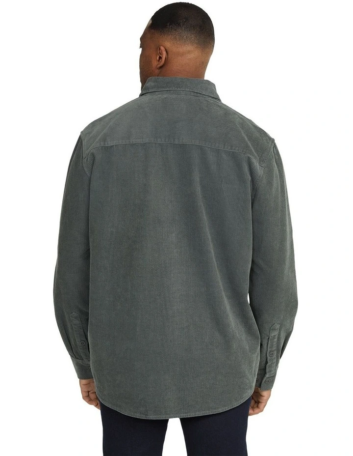 Stan Cord Overshirt in Sage