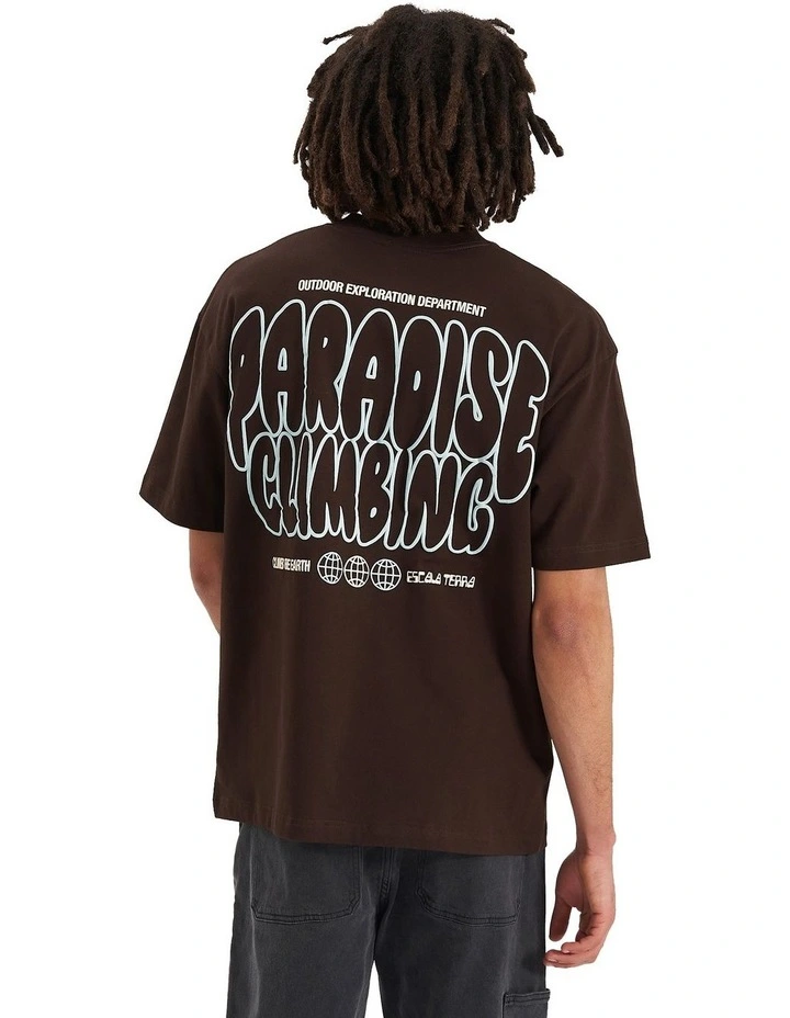 Climber Street Tee in Chocolate Brown