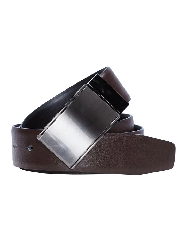 Williams Reversible Belt in Brown