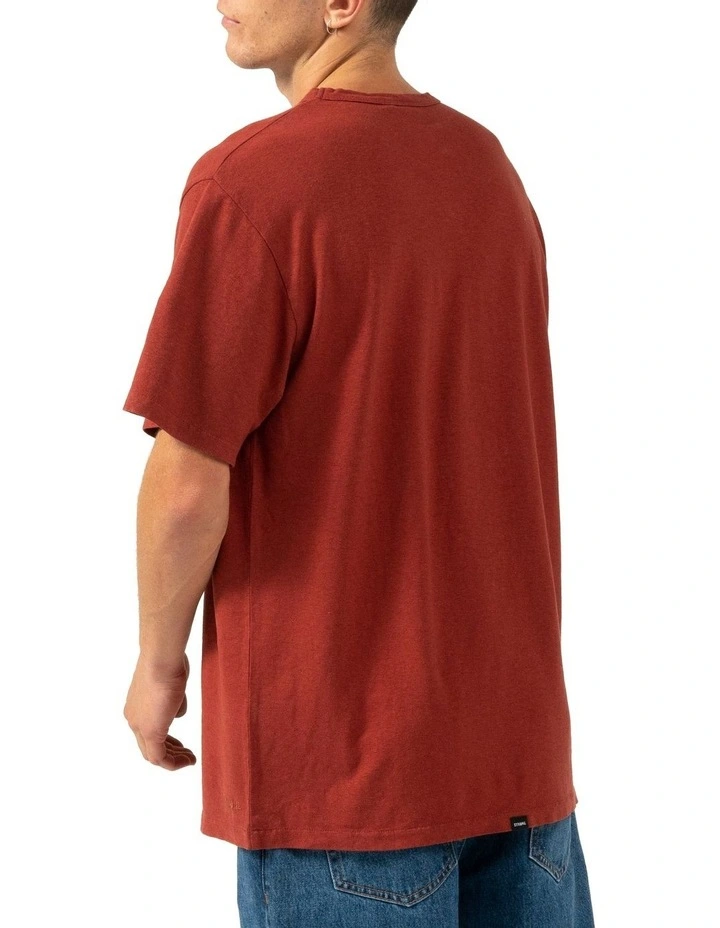 Hemp Thrills Lightweight Fit Tee in Red