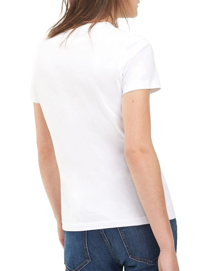 Crew Neck Tee in White