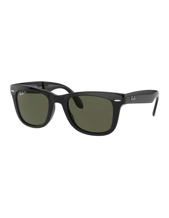 Wayfarer Folding Black RB4105 Polarised Sunglasses