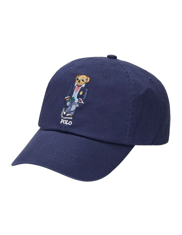 Polo Bear Twill Ball Cap in Blue