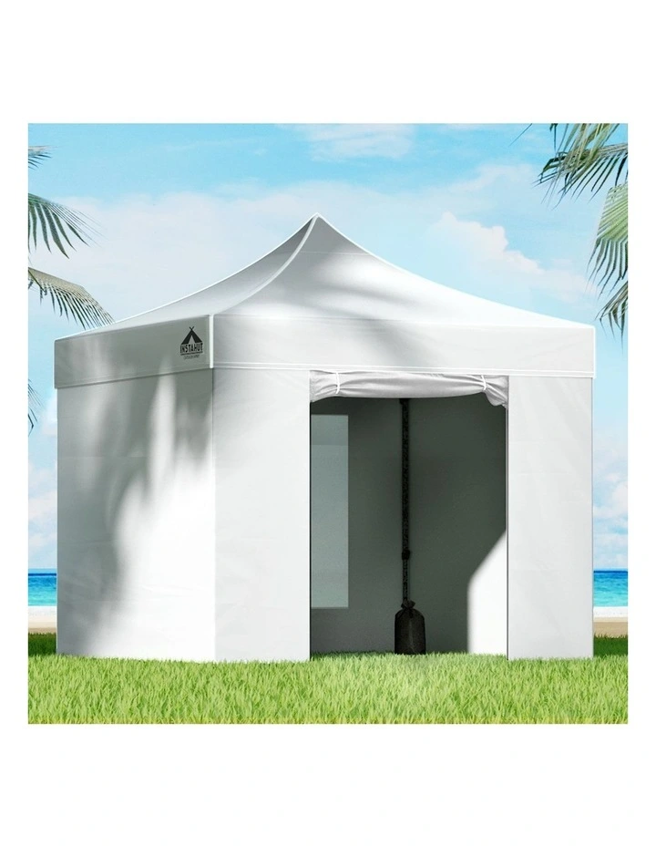 Marquee Folding Pop Up Gazebo Tent 3x3 in White