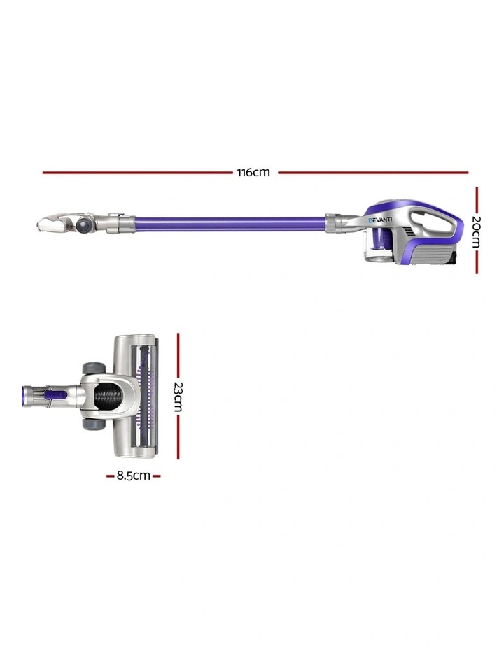Cordless Stick Handheld Vacuum Cleaner VAC-CL-FT-150-GY-PP