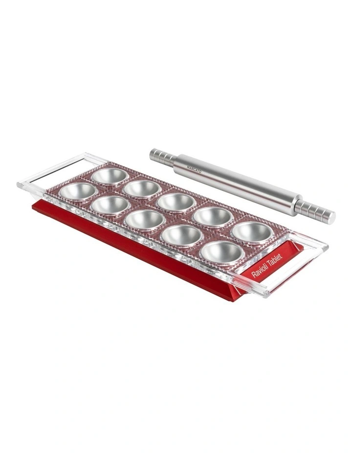 Ravioli Tablet with Rolling Pin Red