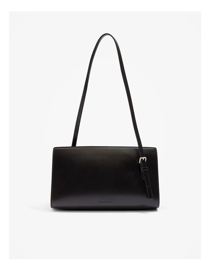 Structured Shoulder Bag in Black