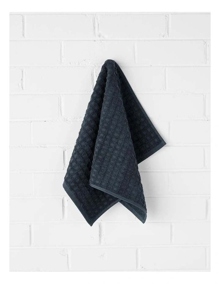 Waffle Bath Towel Set in Slate