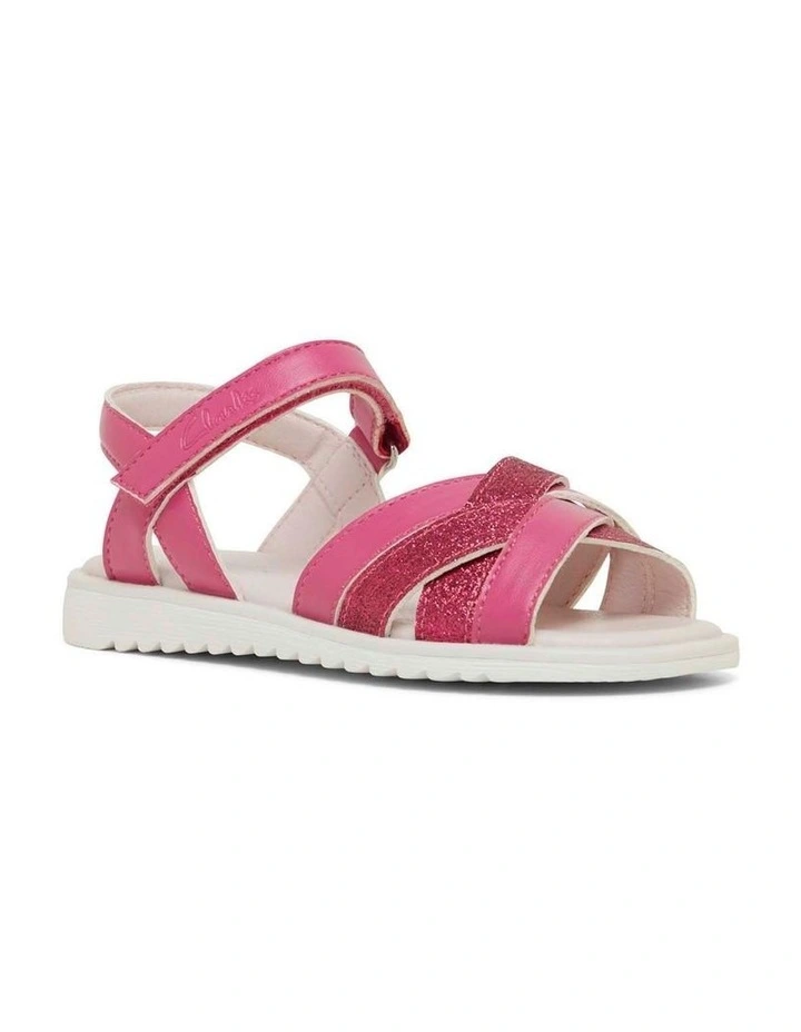 York Sandals in Raspberry