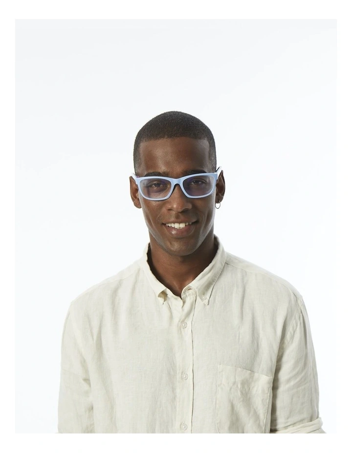 Blue Light Filter Glasses in Blue