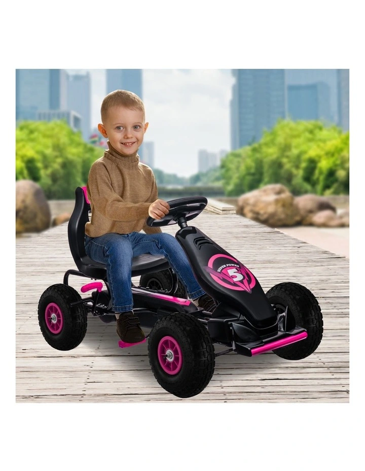 G18 Pedal Go Kart Ride On in Black