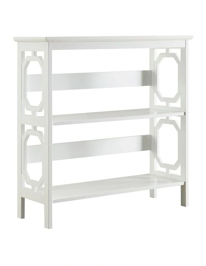 Omega 3 Tier Bookcase in White