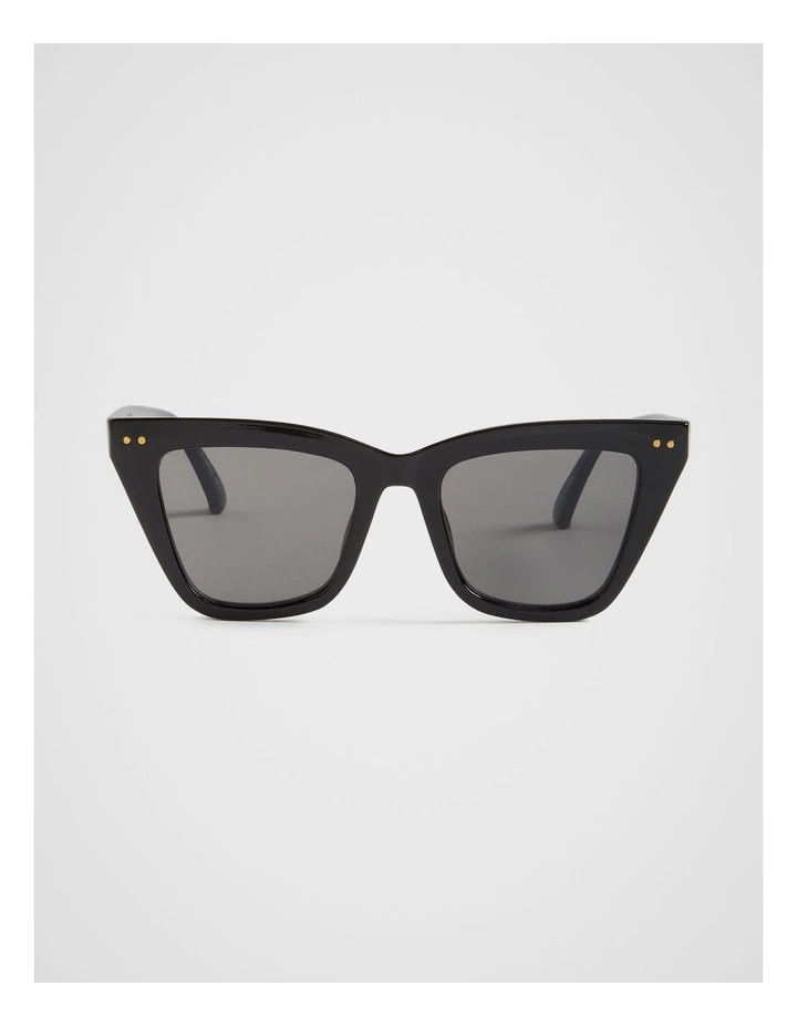 Matilda Cat Eye Sunglasses in Black