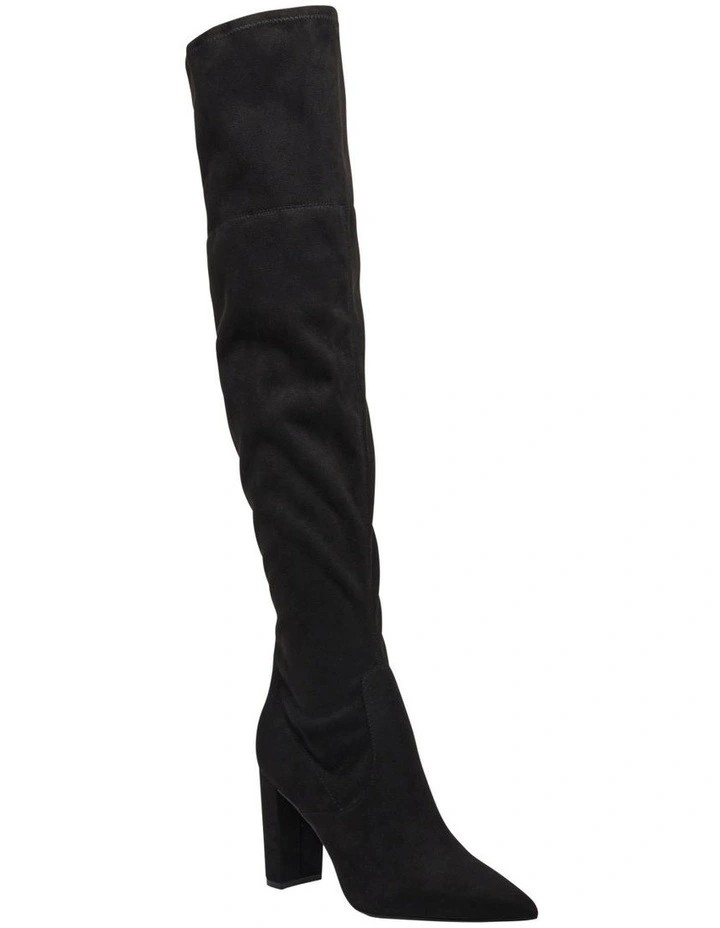 Daser Thigh High Boots in Black