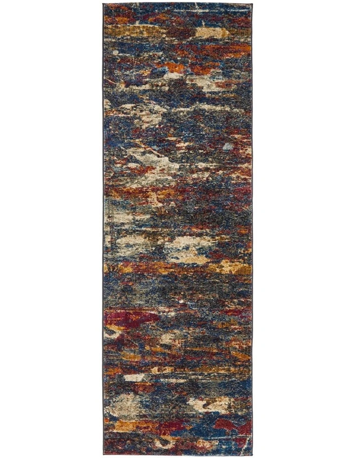 Dreamscape Splash Modern Rug in Midnight